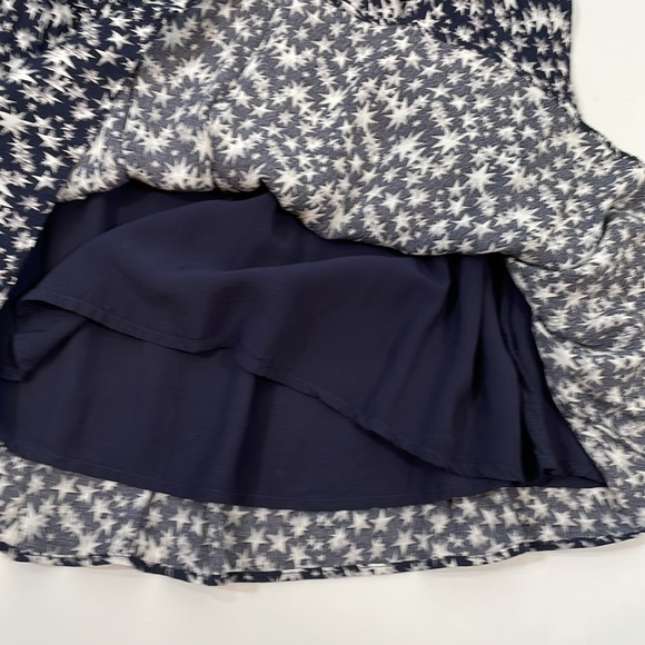 Rails Black and White Star Print Long Sleeve Dress - Picture 10 of 13